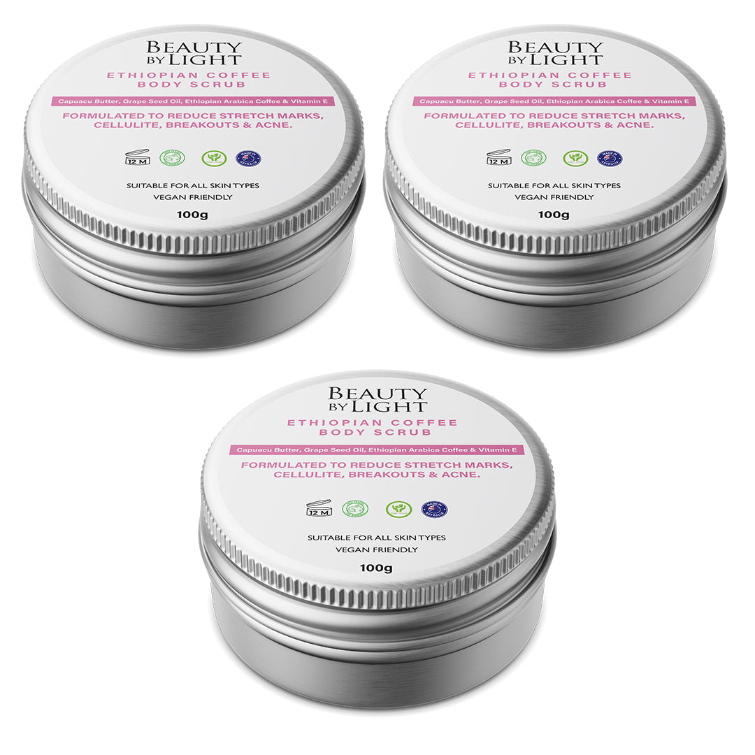 Ethiopian Coffee Body Scrub with Capuacu Butter x 3