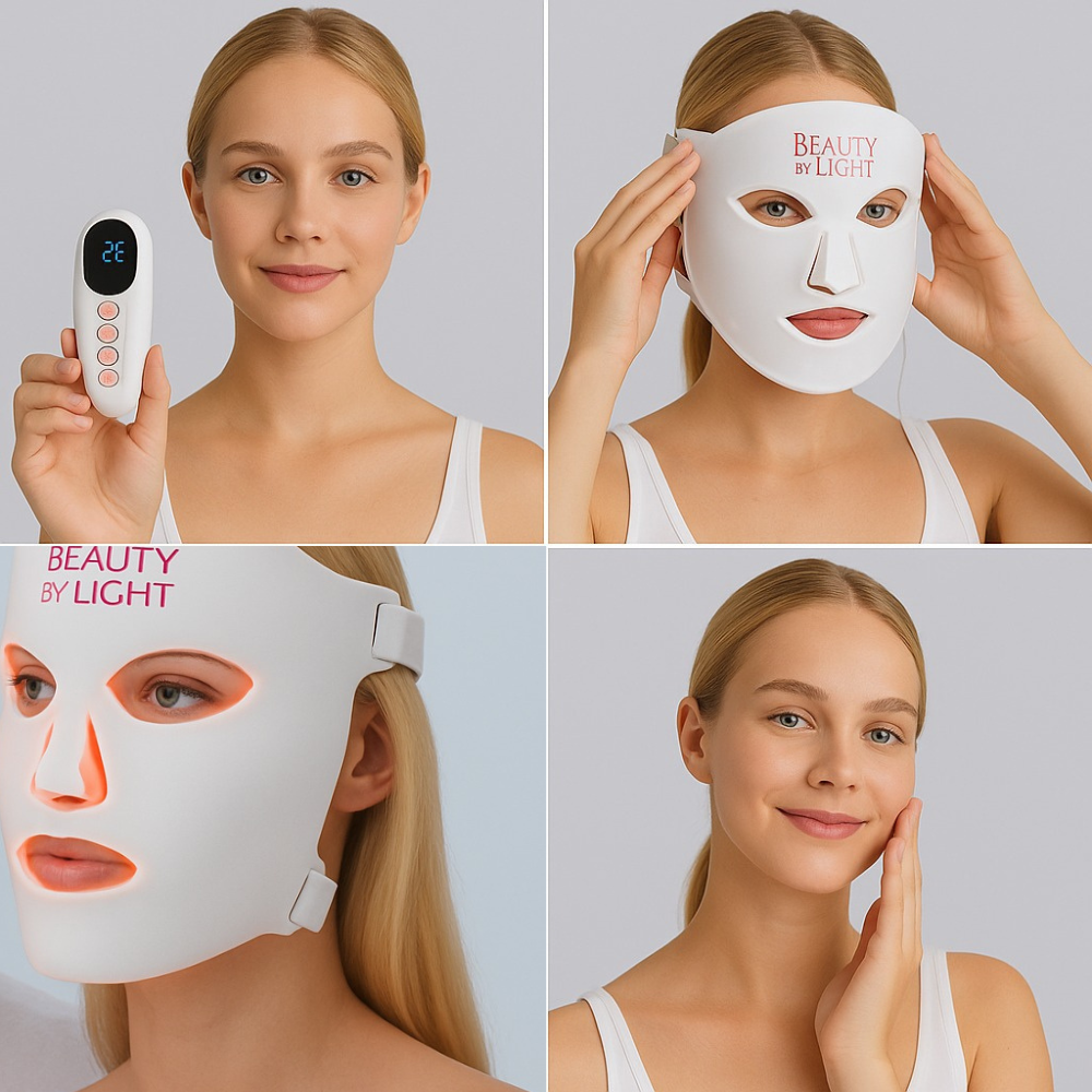 Beauty By Light LED Light Therapy Mask with Near-Infrared Silicon Mask