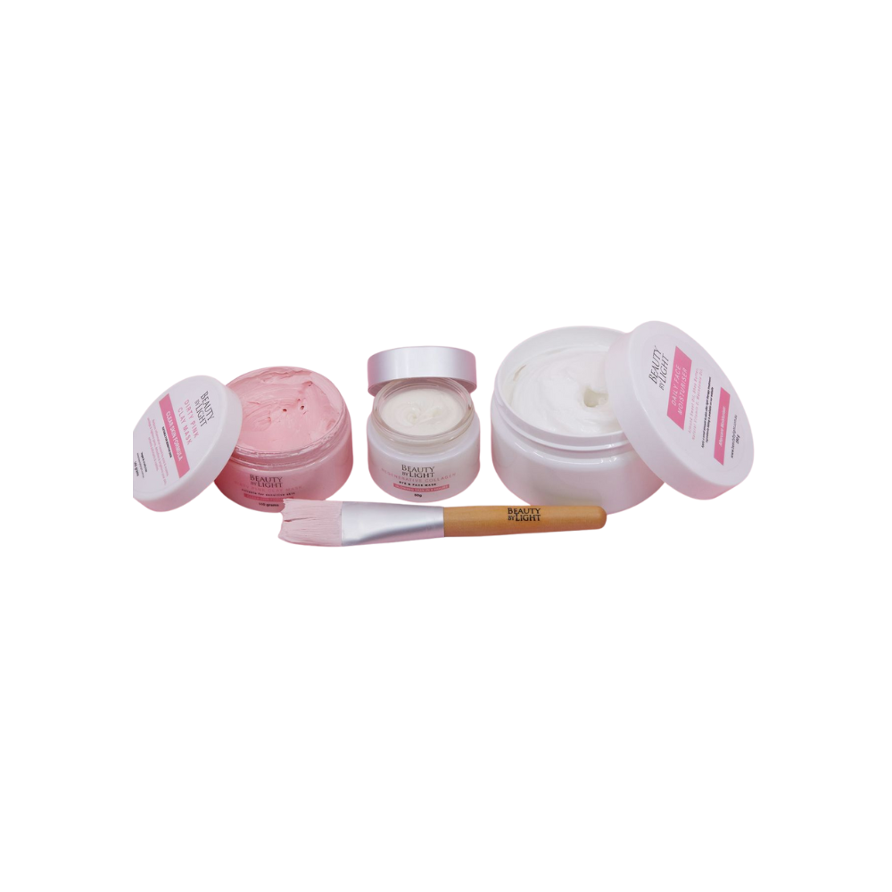 Beauty By Light ultimate skin regeneration skincare kit with clay mask and moisturiser