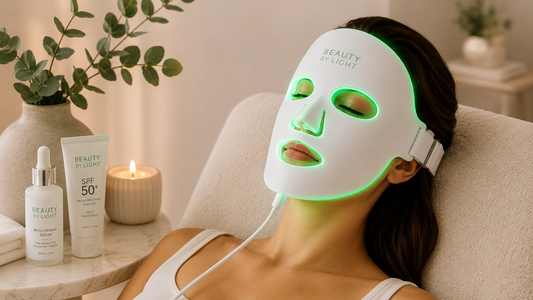 Beauty by light led Near infrared silicon face mask