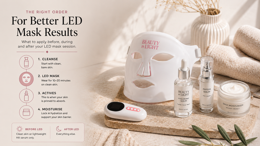 What to Apply Under Your LED Mask & What Blocks It Entirely