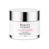 Anti-aging cream jar with 'Beauty by Light' branding on a white background Beauty By Light Anti-Aging Face Cream Retinol Moisturiser 30g