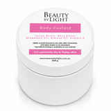Body custard container with 'Beauty by Light' branding on a white background Beauty By Light body custard 250g for dry and flakey skin