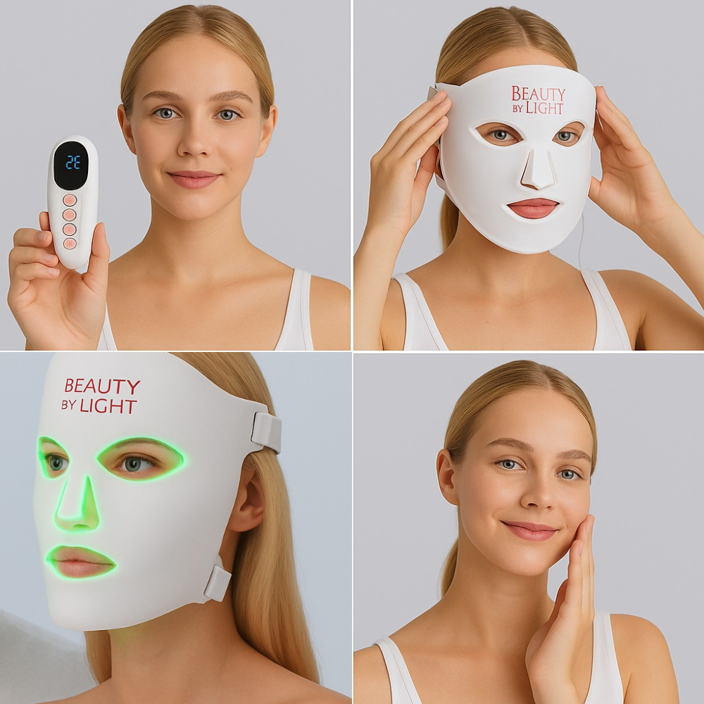Green Silicon LED Light face mask Australia