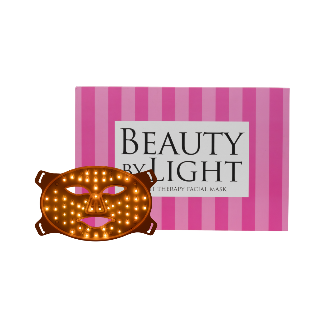 Beauty By Light LED Light Therapy Facial Mask Amber Light Anti-Aging Skincare Kit