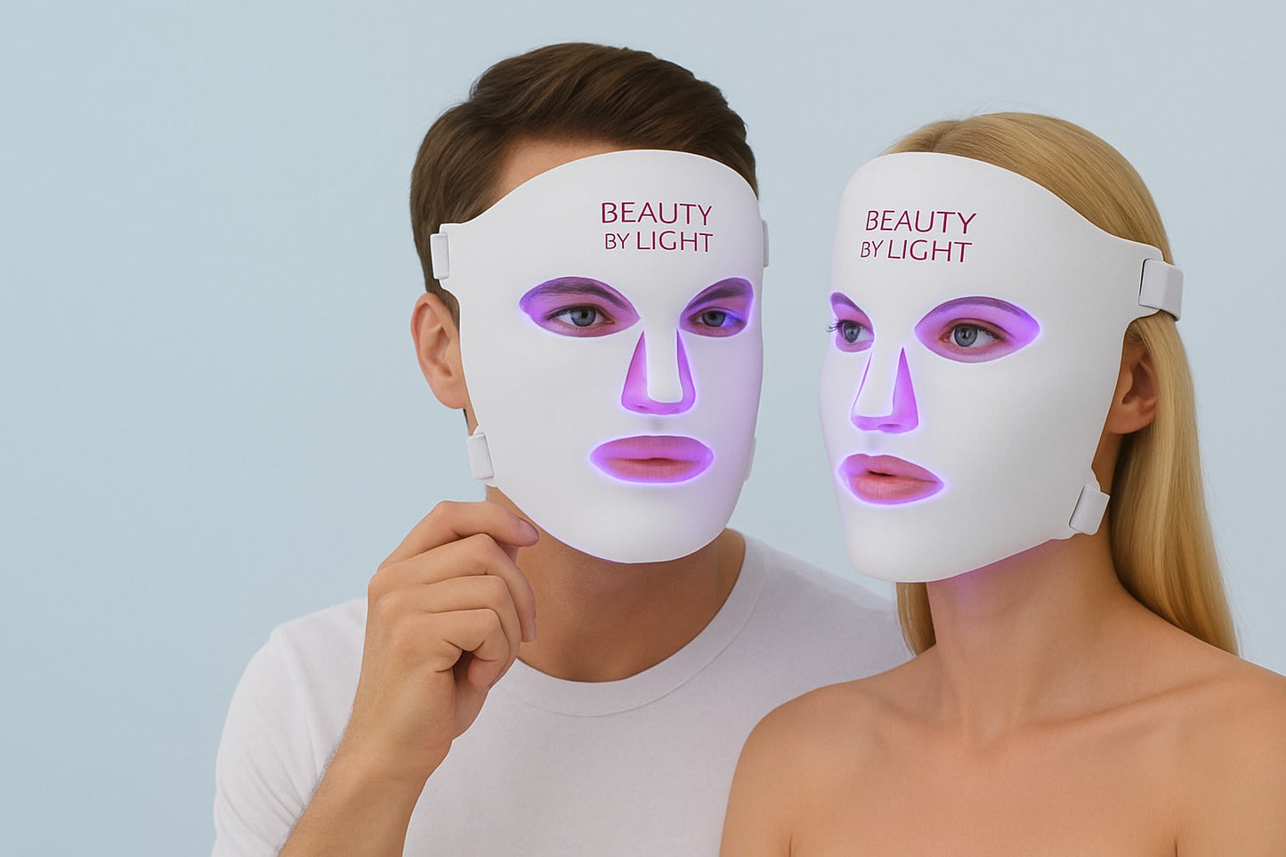 Beauty By Light LED Light Therapy Facial Mask Purple Light Anti-Aging Skincare Set