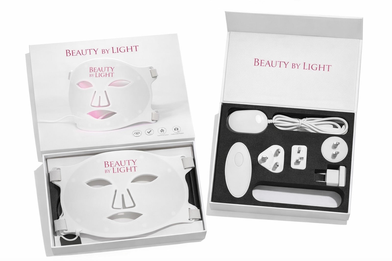 Beauty By Light LED Light Therapy Facial Mask Anti-Aging Skincare Kit