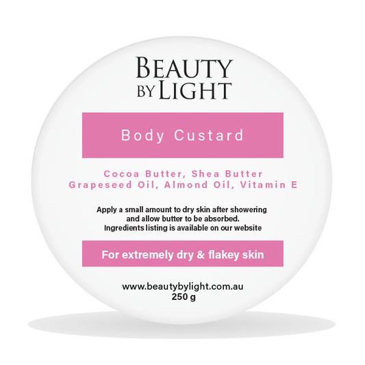 Beauty By Light body custard 250g for dry and flakey skin